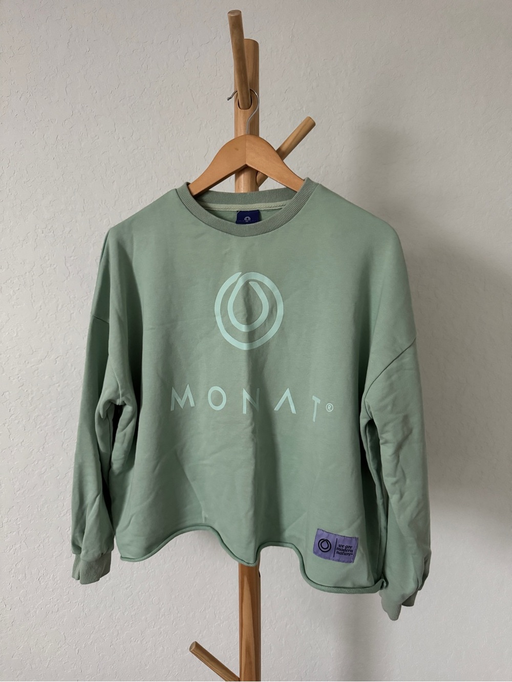 Sage Green MONAT Cropped Crewneck